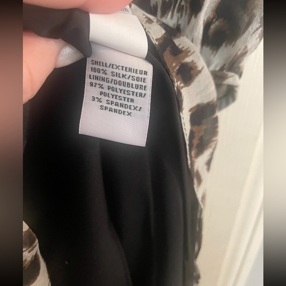 New Diane Von Furstenberg Snow- Cheetah A-line Silk dress ✨Sz 4 - Picture 10 of 12